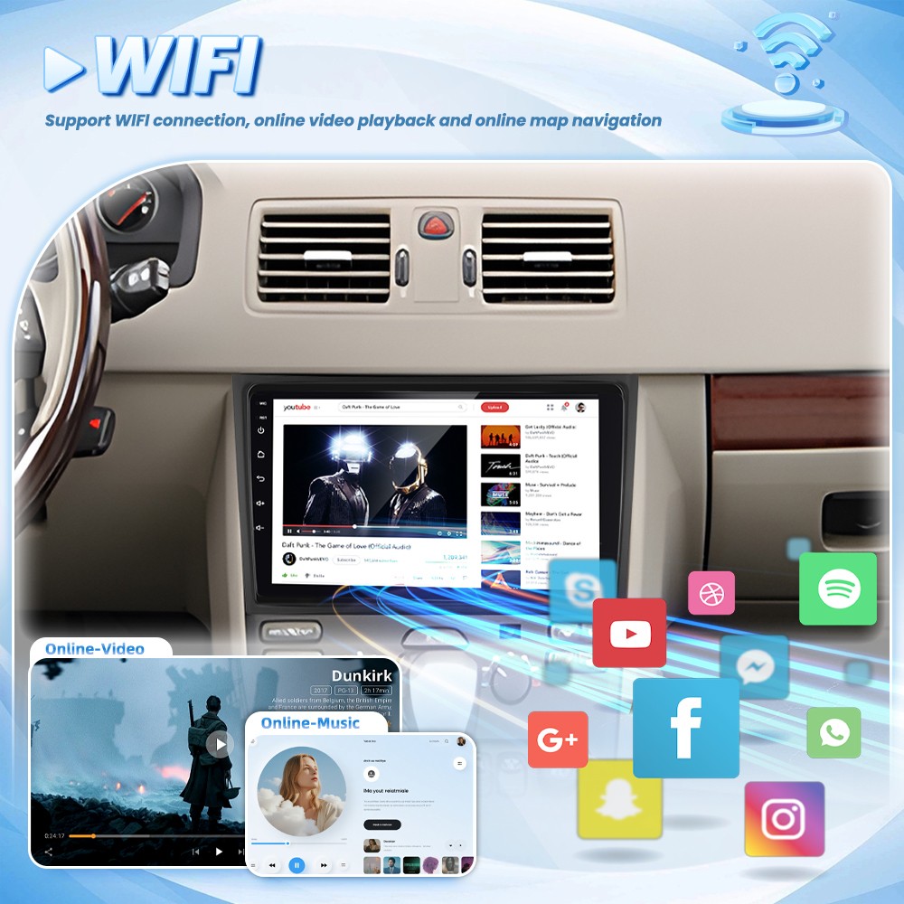 4+64GB 10.1” For Volvo XC90 2004-2014 Android 15.0 Car Stereo Radio GPS Carplay