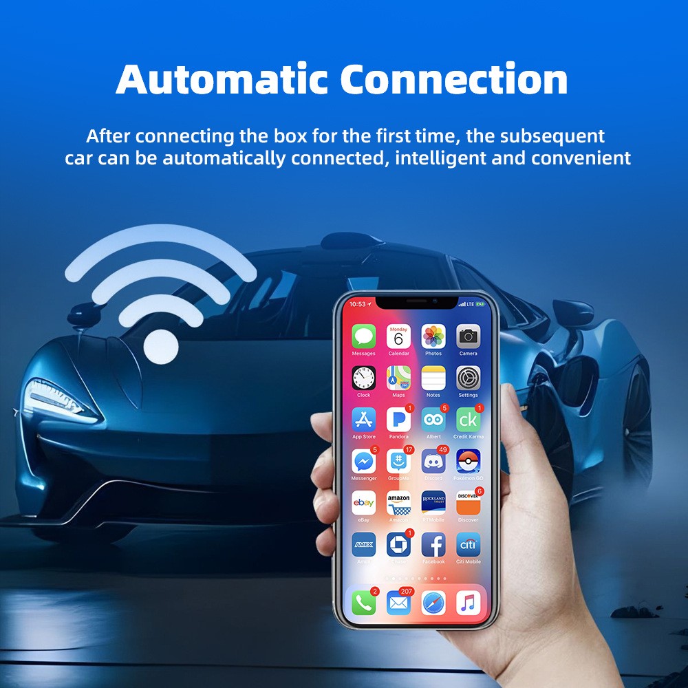 2026 USB Wireless CarPlay Adapter For iPhone Apple Wireless Dongle Plug ＆ Play