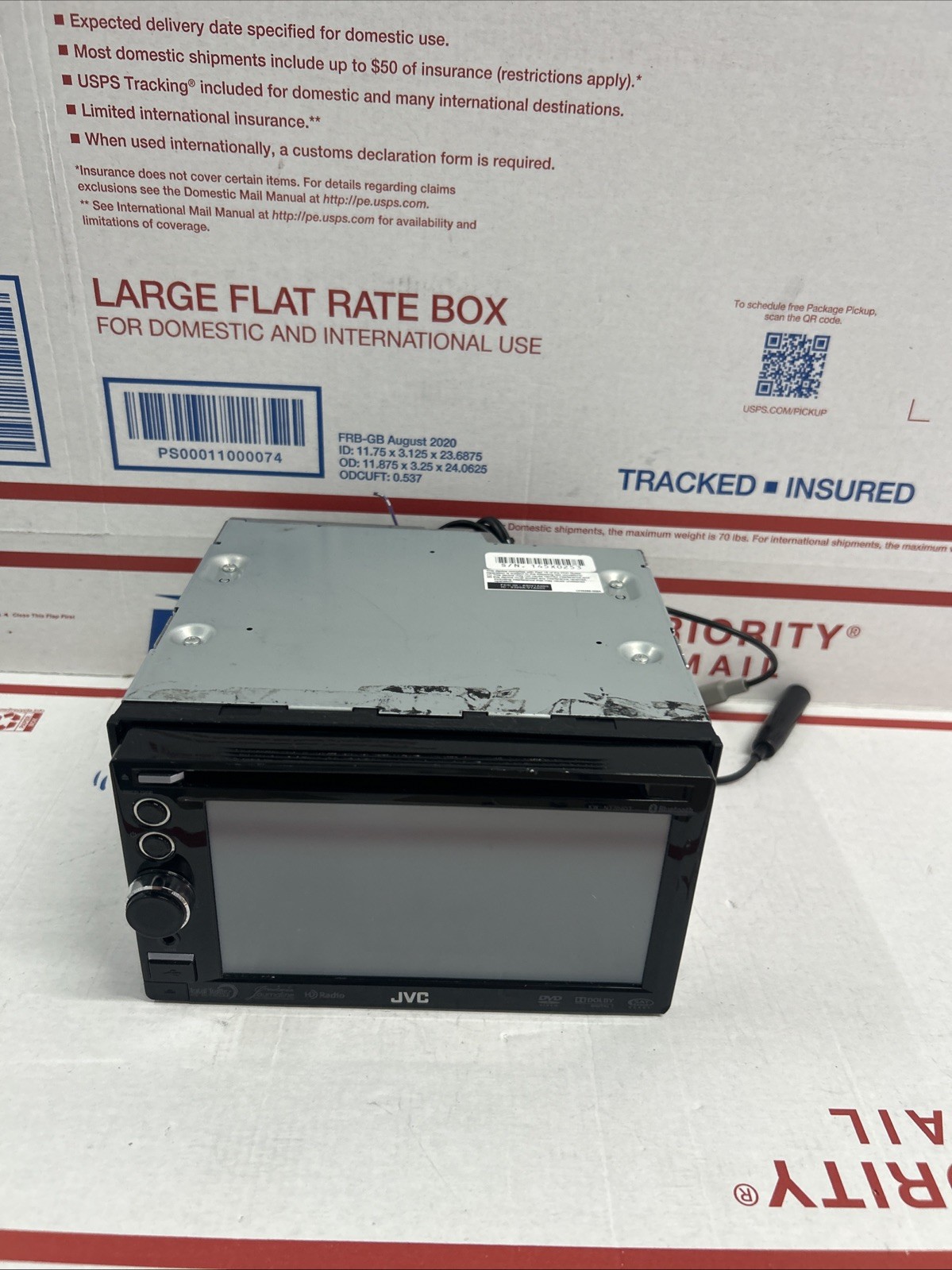 JVC KW-NT3HDT GPS Navigation System Bluetooth Multimedia Receiver UNTESTED AS IS
