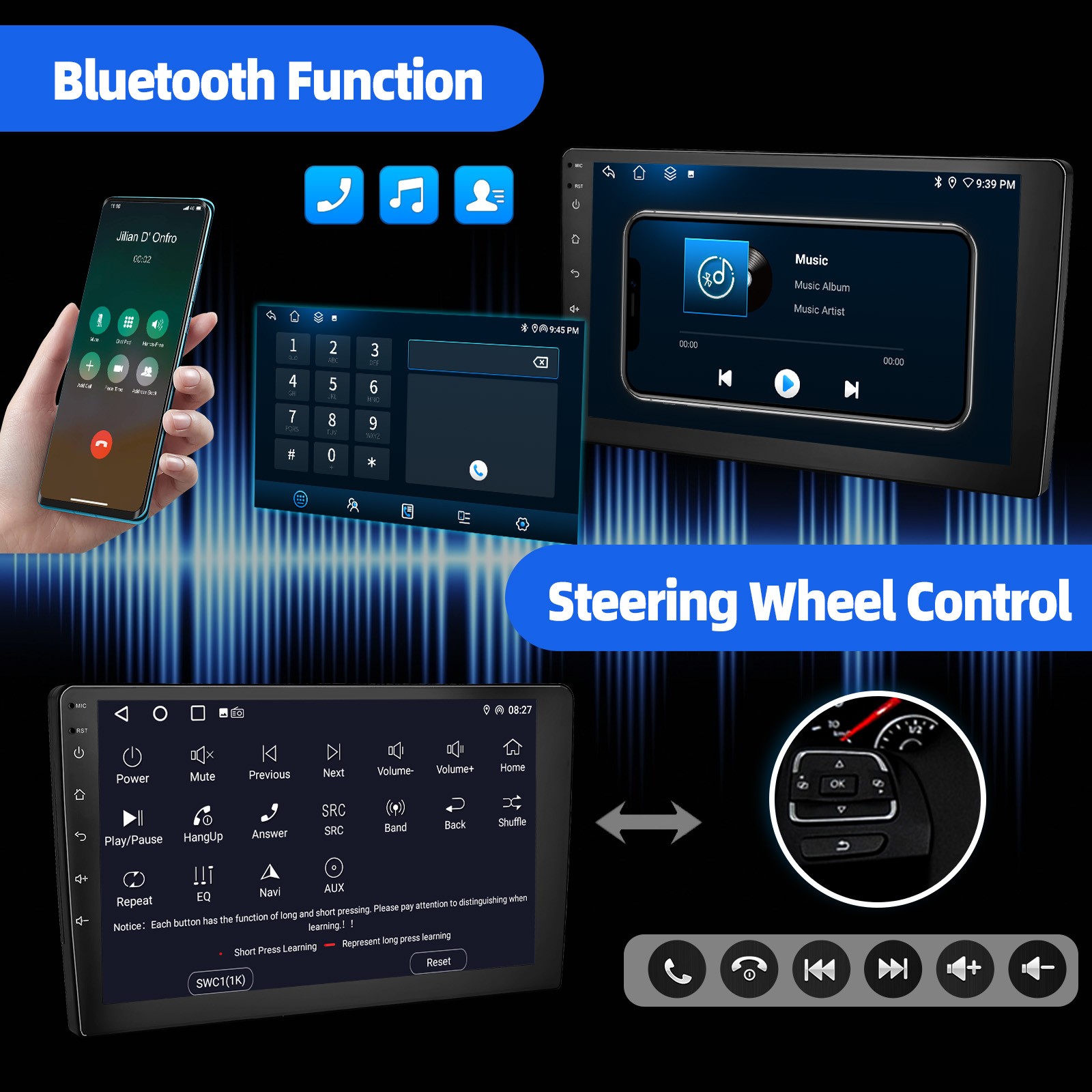 For Honda CRV 2017-2021 Android 15.0 Car Stereo Radio CarPlay GPS Wifi+MIC AHD