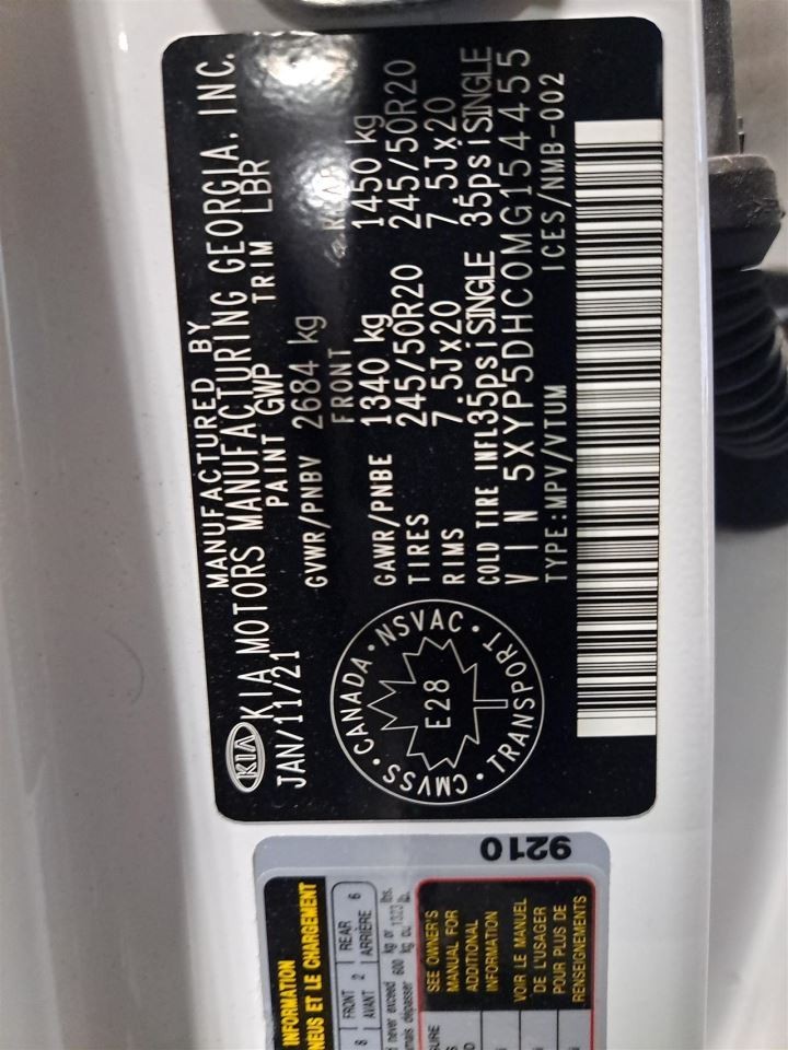 2021 Telluride Control Panel Sku#4495616