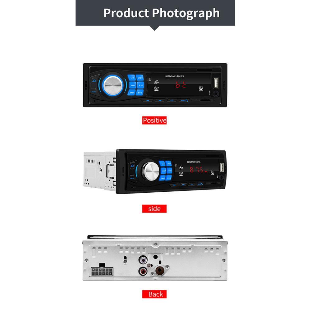 Car Radio In Dash 1 Din MP3 Player FM Audio Stereo USB SD AUX Input ISO Port K0
