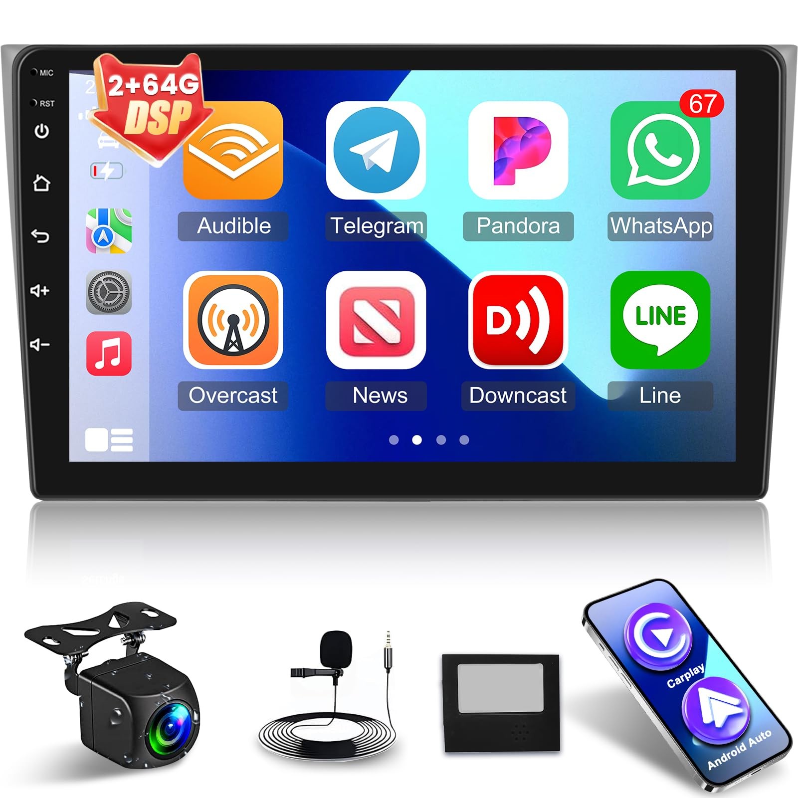 2+64G for Mazda CX9 CX-9 CX 9 2006-2016 Android Radio, 10.1 inch IPS