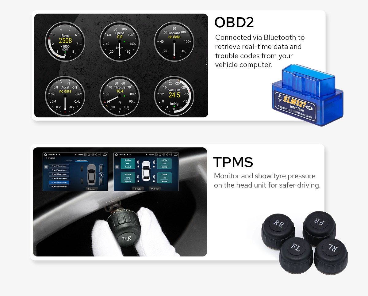 12.3 inch Qualcomm 8Core 12+256G Double Din Radio GPS Navigation Bluetooth 5.2