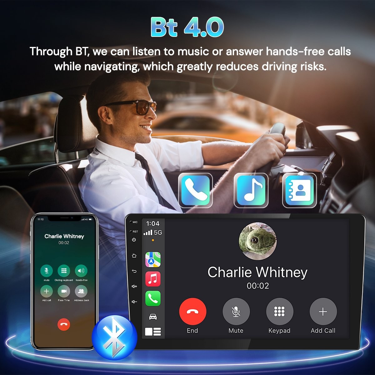 2+64G For Toyota Corolla 2009-2013 Carplay Android15 Car Stereo Radio SWC Navi