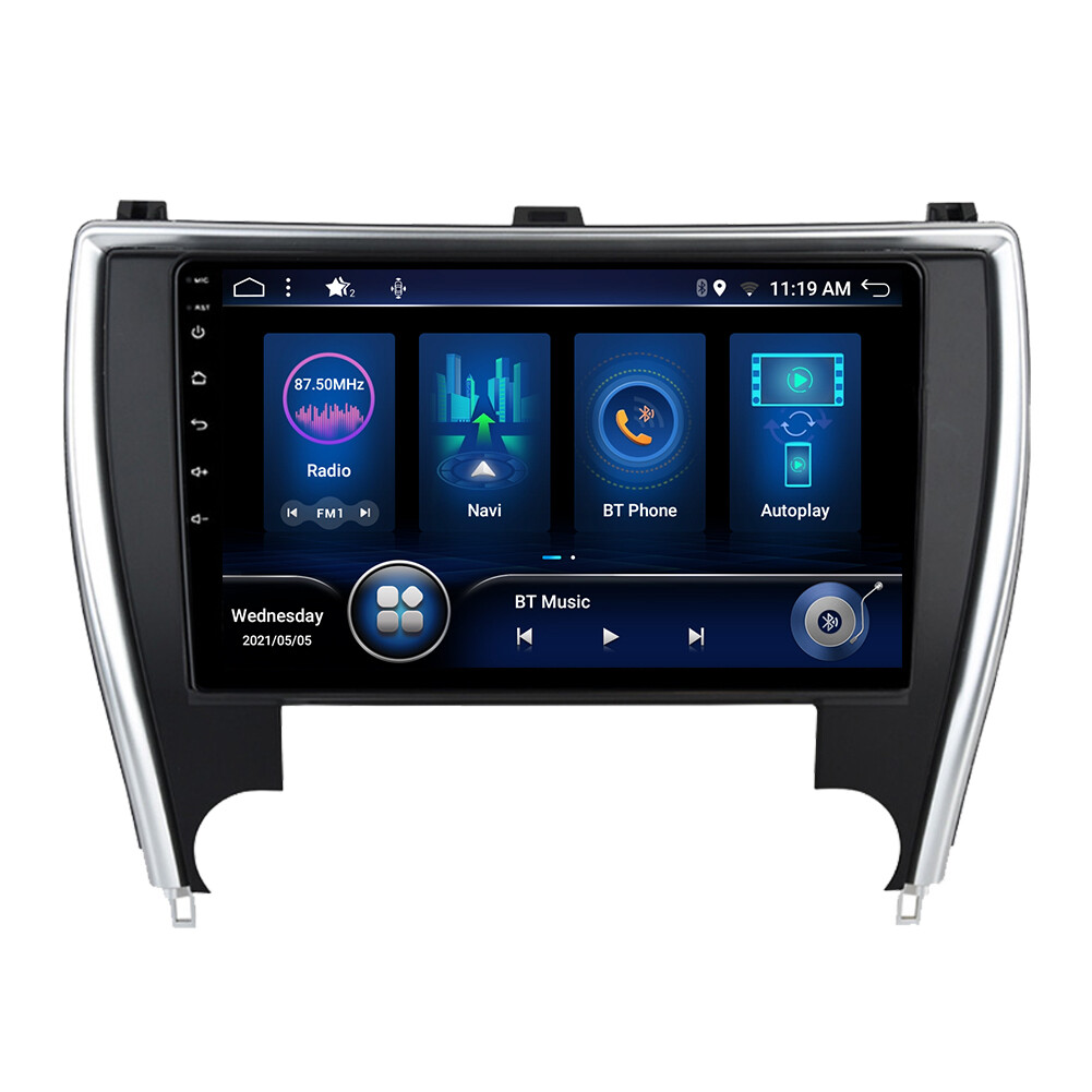 8-CORE Car Stereo For 2015-2017 Toyota Camry Android 14 Navi CarPlay 10.1″ 64GB