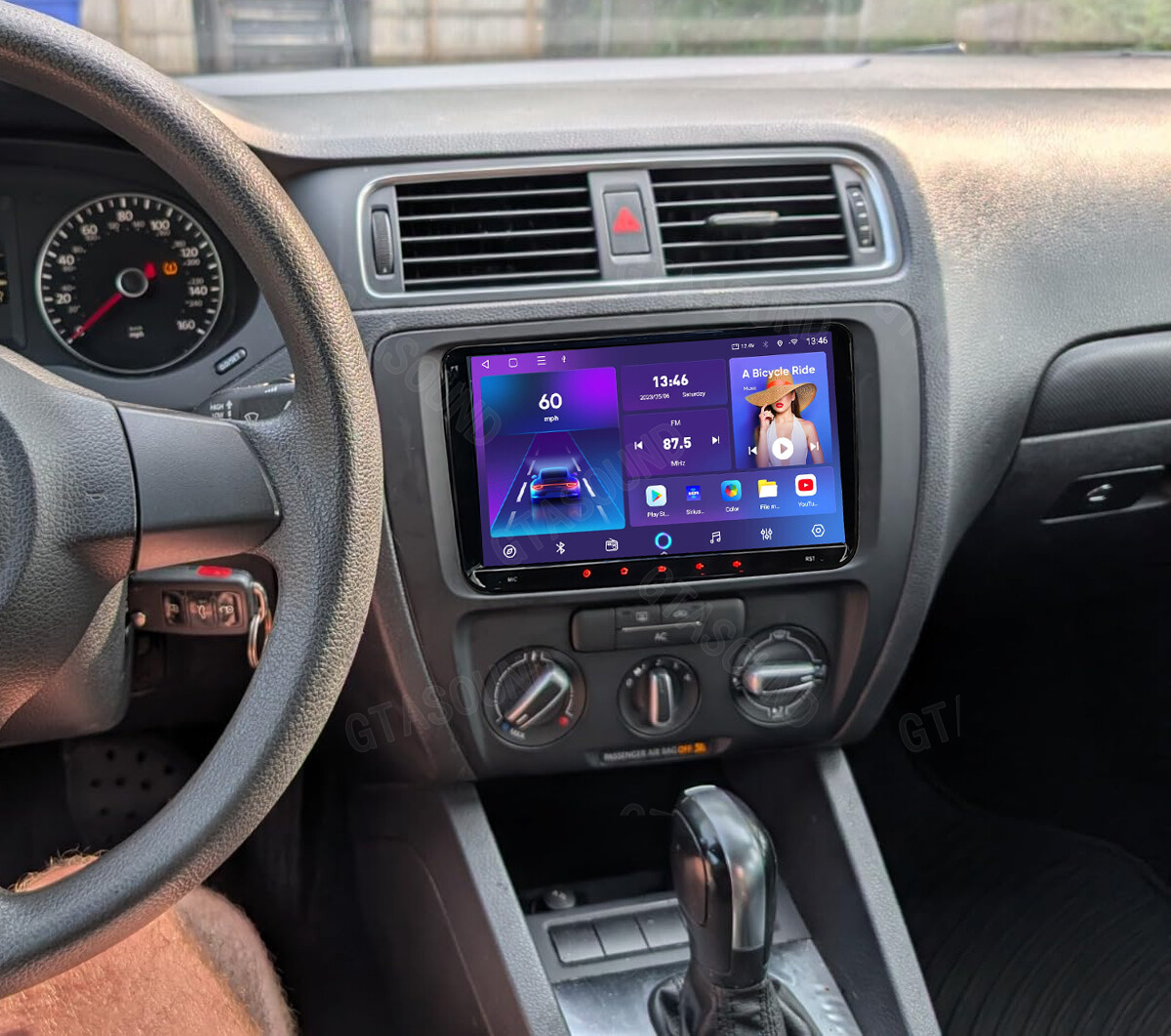 9″ Carplay Android 13 Car Stereo Radio GPS WiFi For VW Volkswagen Jetta 2006-15