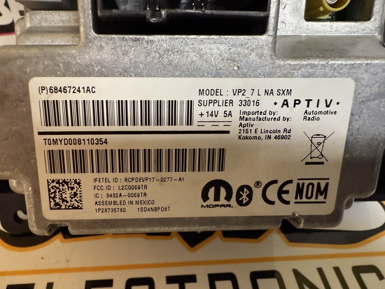 2021 -2023 DODGE CHALLENGER DASH 7″ SCREEN MULTIMEDIA DISPLAY MONITOR MODULE OEM
