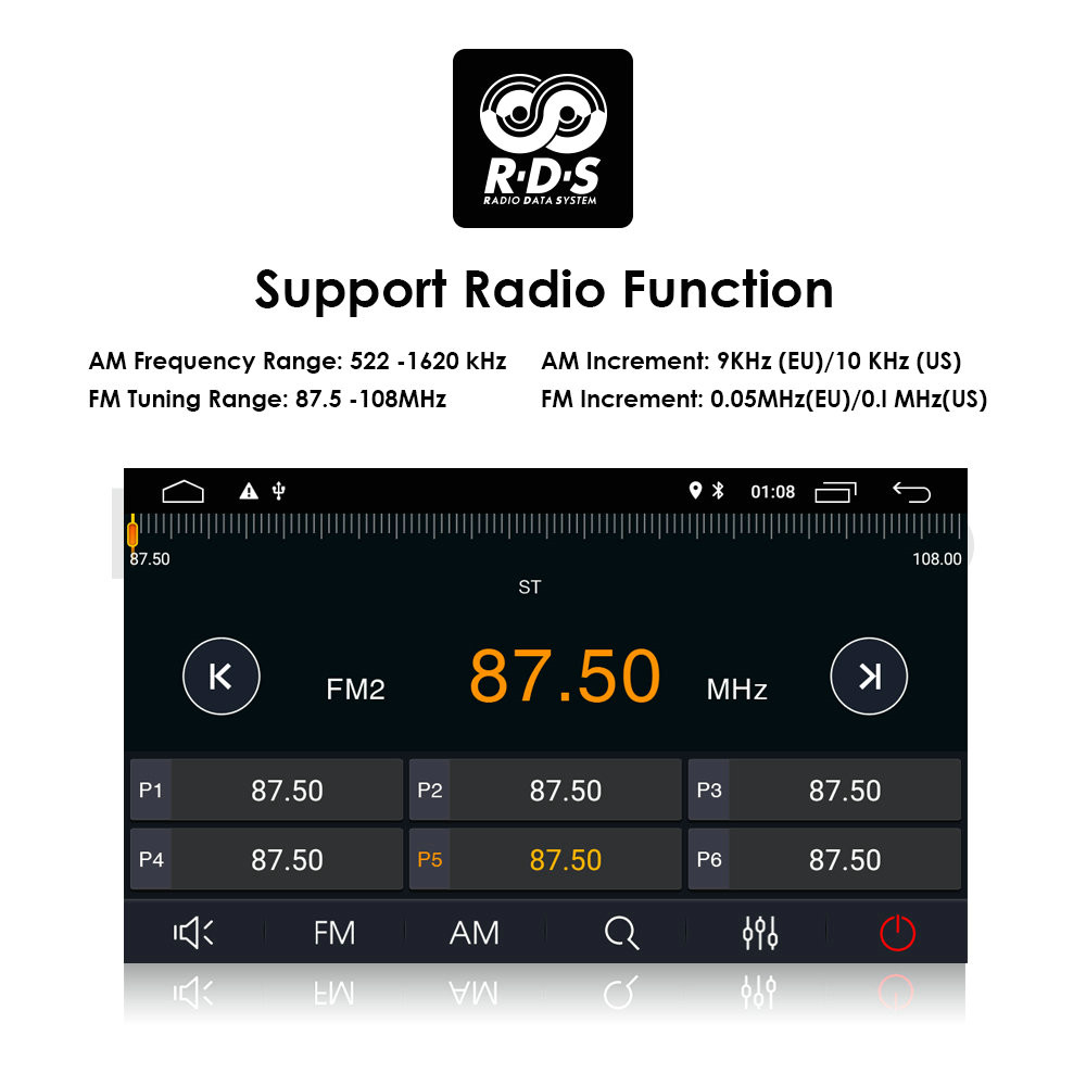10.1″ inch Android 10 Car Radio Stereo OCTA Core 4+32G GPS Wifi BT Carplay Auto