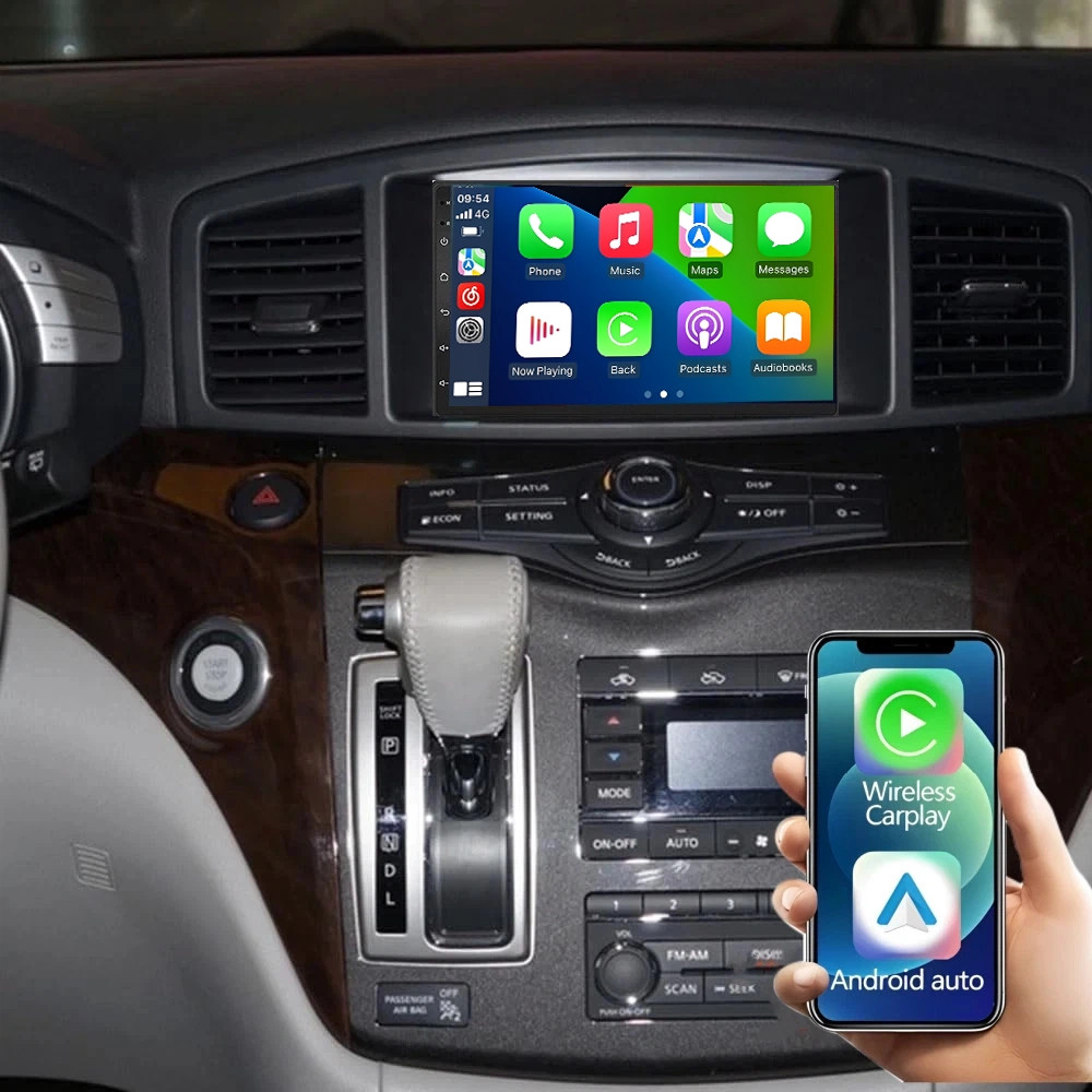 Android 15 Car Radio Stereo Carplay GPS Navi BT FM/RDS For 2011-17 Nissan Quest