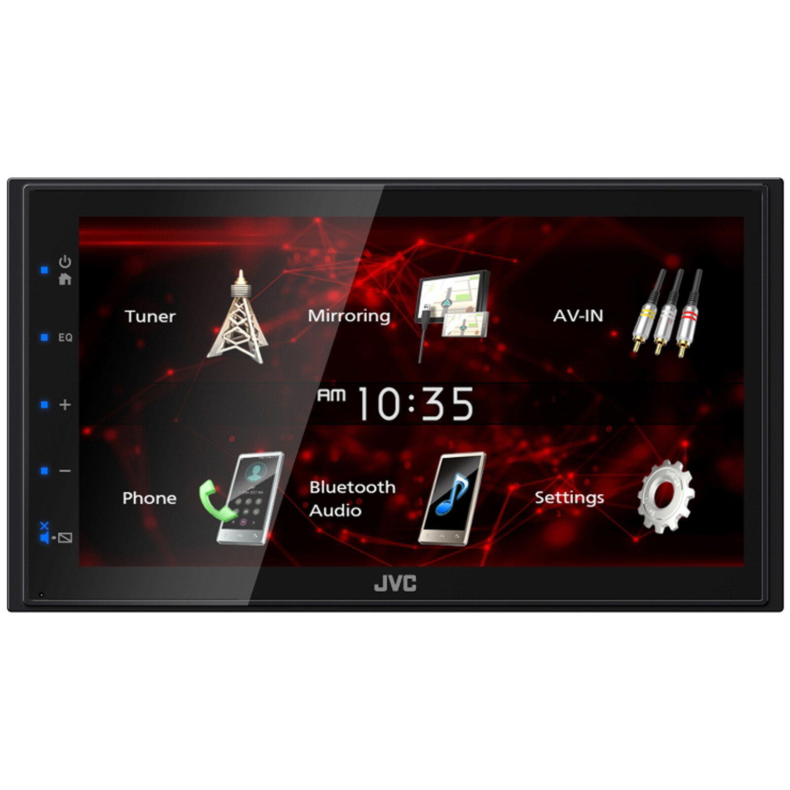 JVC KWM180BT Double DIN 6.8″ Screen Bluetooth USB Multimedia Stereo Receiver
