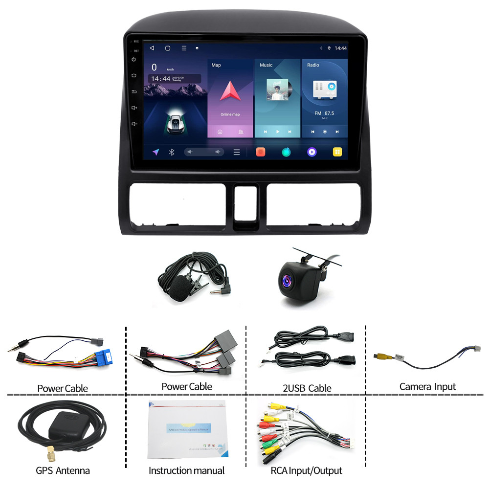 2+64G Car Stereo Radio GPS WIFI For Honda CR-V CRV 2002-2006 CarPlay Android 15