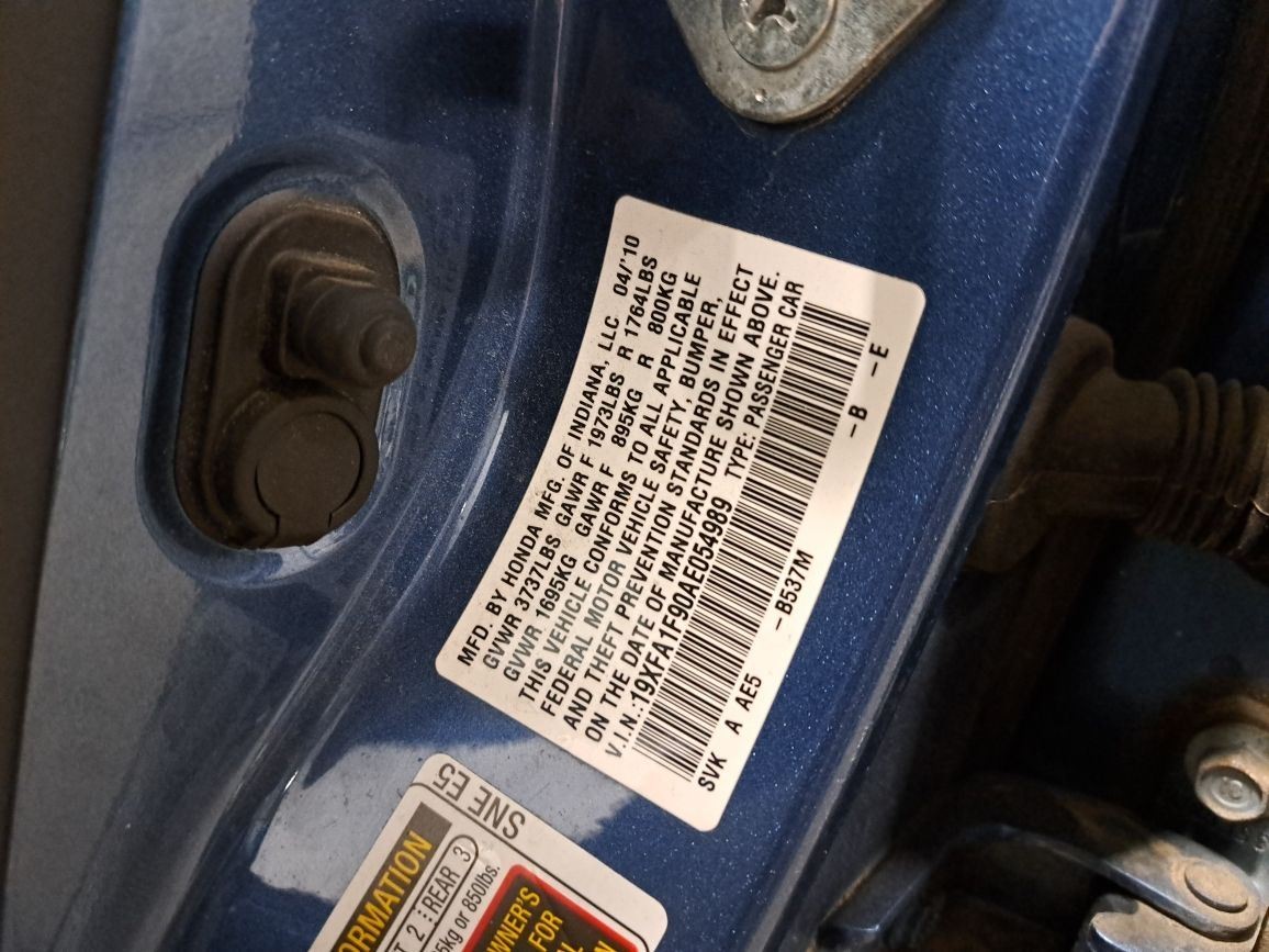 2010 Civic Stereo Radio Radio/Receiver Sku#4321057