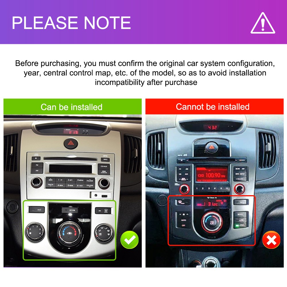 64GB For KIA Forte 2010-2013 Car Stereo Radio Android 15 GPS Navi WIFI BT FM RDS