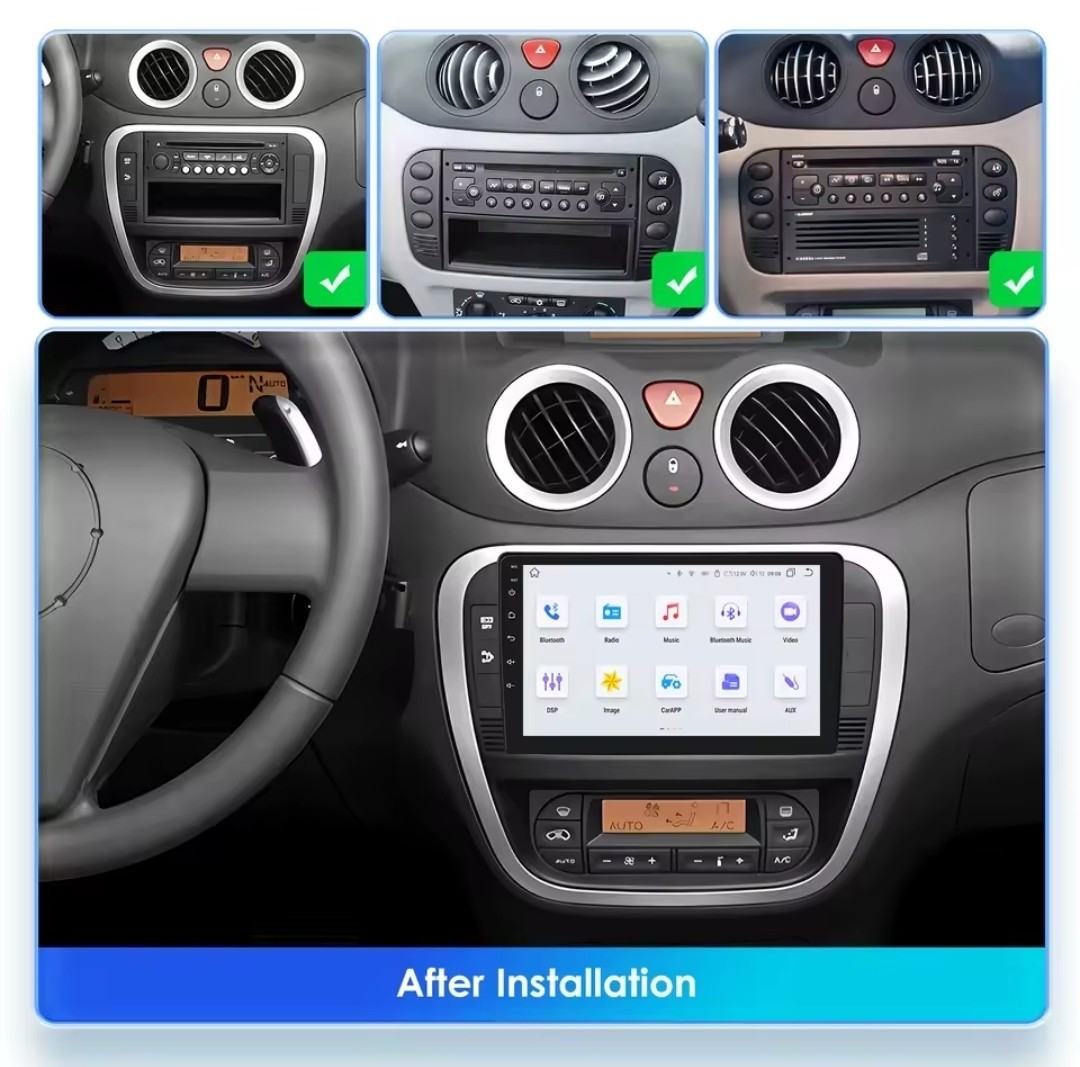 RADIO FOR CITROEN C2 C3 BLUETOOTH USB ANDROID WI-FI CARPLAY GPS