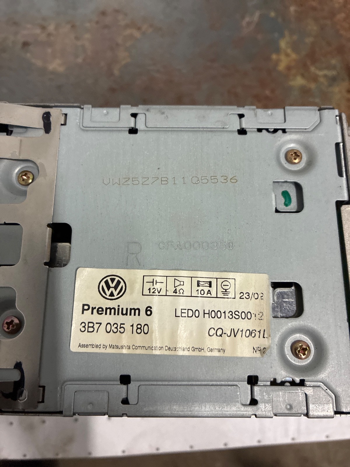 Volkswagen Premium 6 OEM Monsoon Radio CD Cassette Stereo 3B7 035 180 G…
