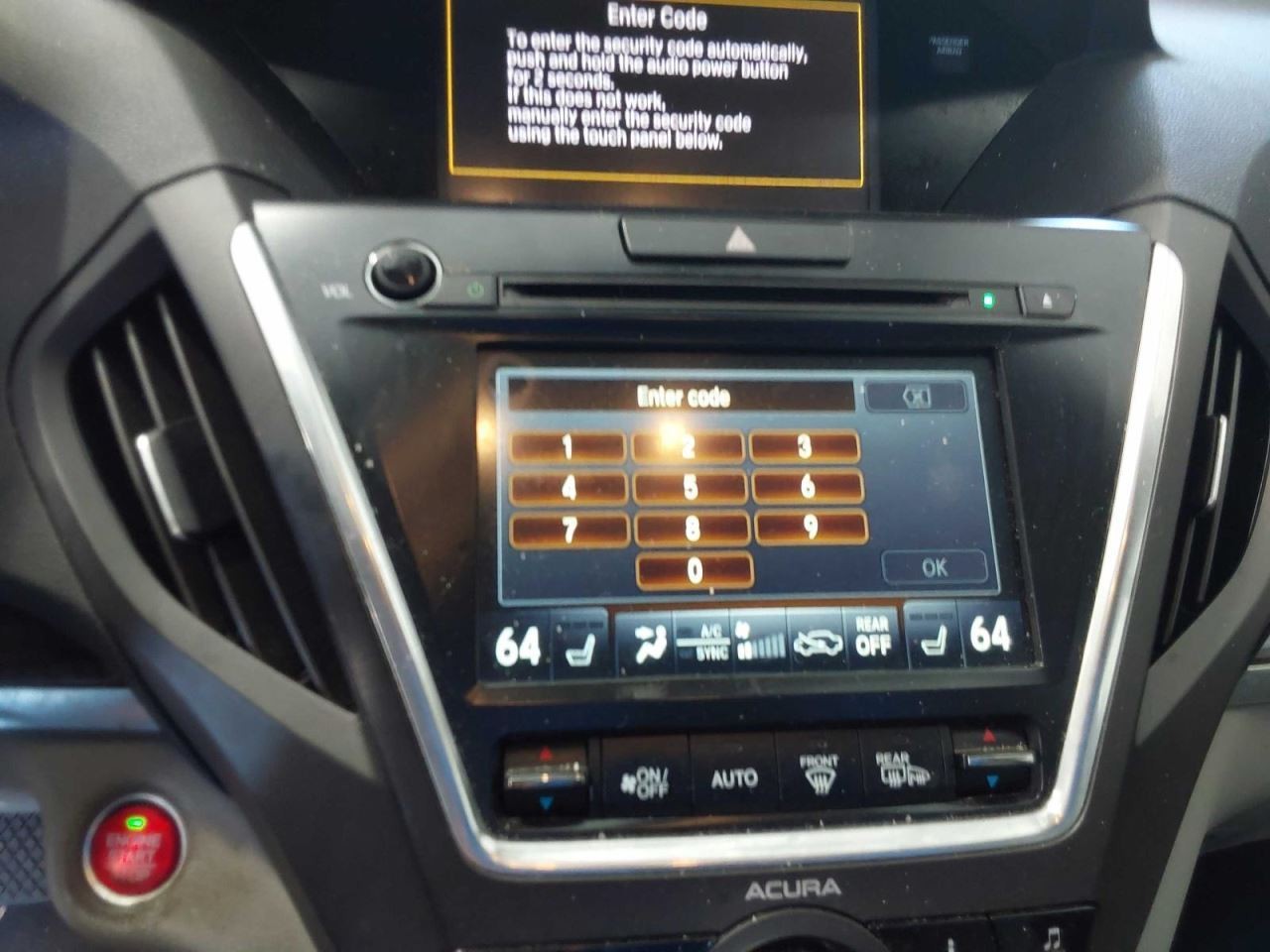 Audio Equipment Radio Receiver Behind Display Screen Base Fits 17 MDX 3271102