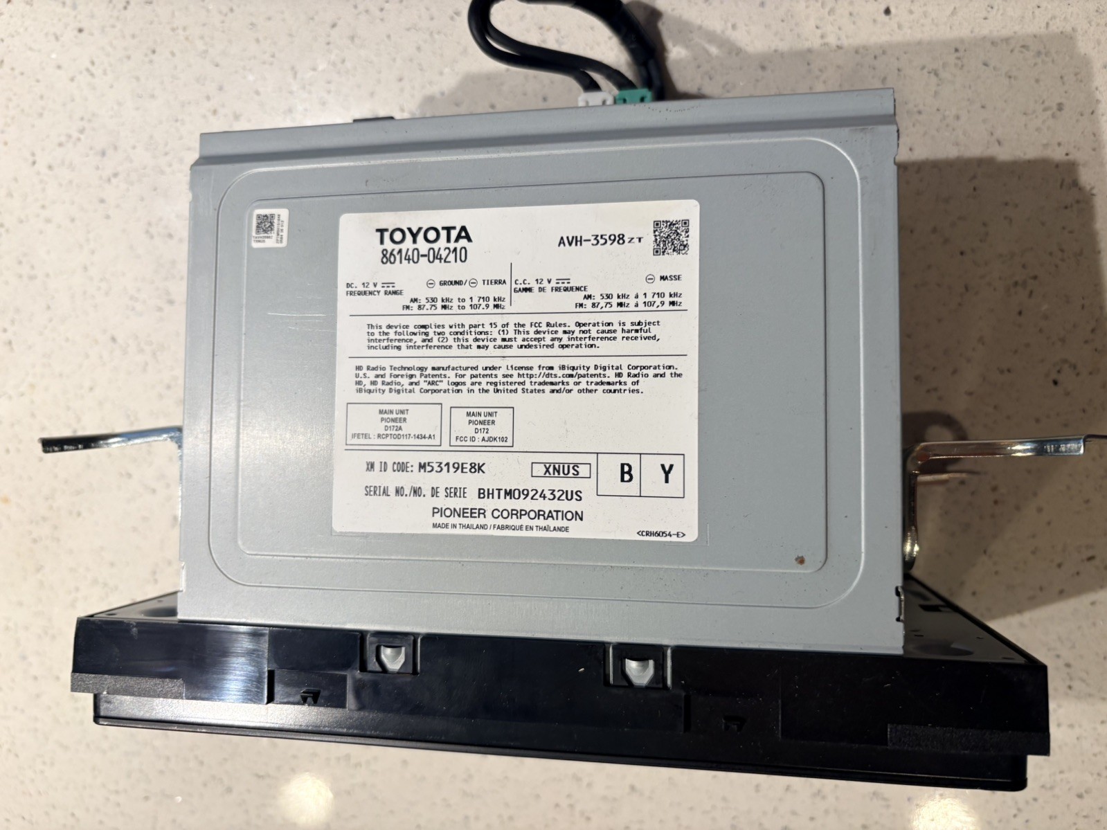 2020-2023 TOYOTA TACOMA TRD PRO TOUCHSCREEN RADIO DISPLAY UNIT JBL 86140-04210