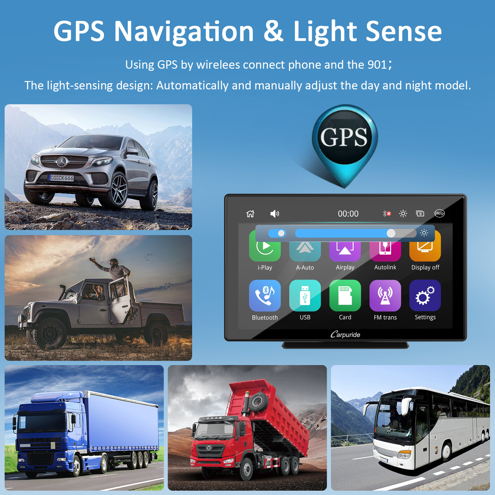 Carpuride W901PRO Apple CarPlay Bluetooth Car Stereo Wireless Android Auto Media