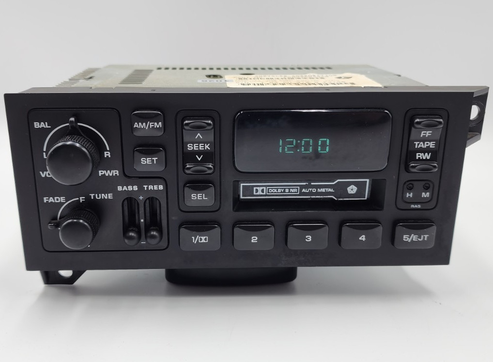 1984-2001 Jeep Dodge Ram OEM AM FM Radio P04858556AD *Tested*