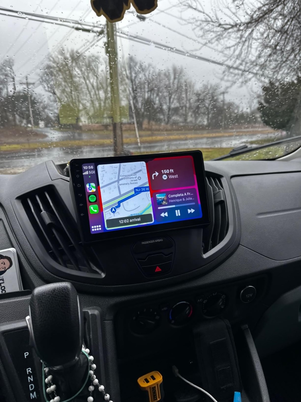 For 2015-2019 Ford Transit Carplay Radio FM RDS GPS Navi Backup Camera 4+32G 9in