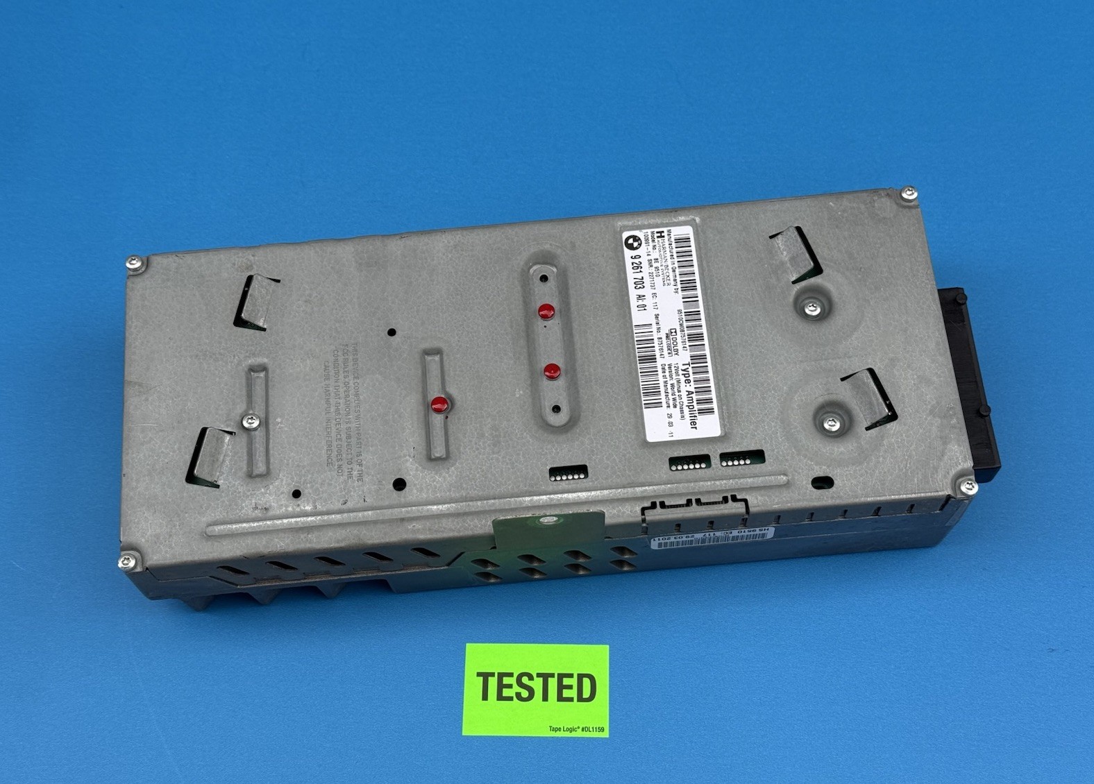 2011-2016 BMW 528i 535i 535GT 550i AMP BECKER AUDIO AMPLIFIER 9261703 OEM