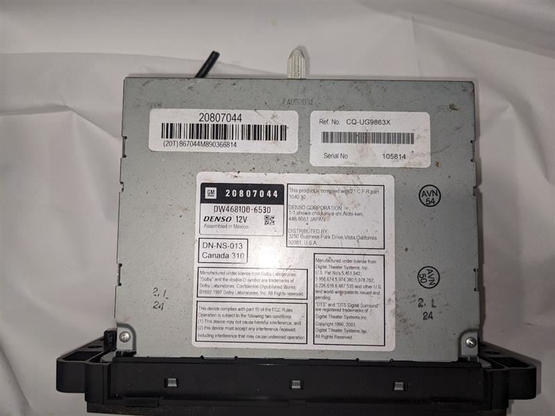 Audio Equipment Radio Opt Uvb ID 25894202 Fits 08-09 TAHOE 1057982