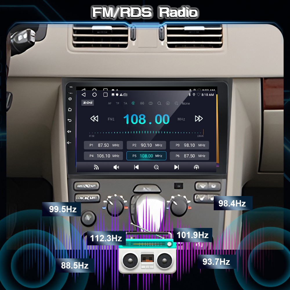 For Volvo XC90 2002-2014 Android 15 Wireless Carplay Car Radio Navi Stereo + Cam