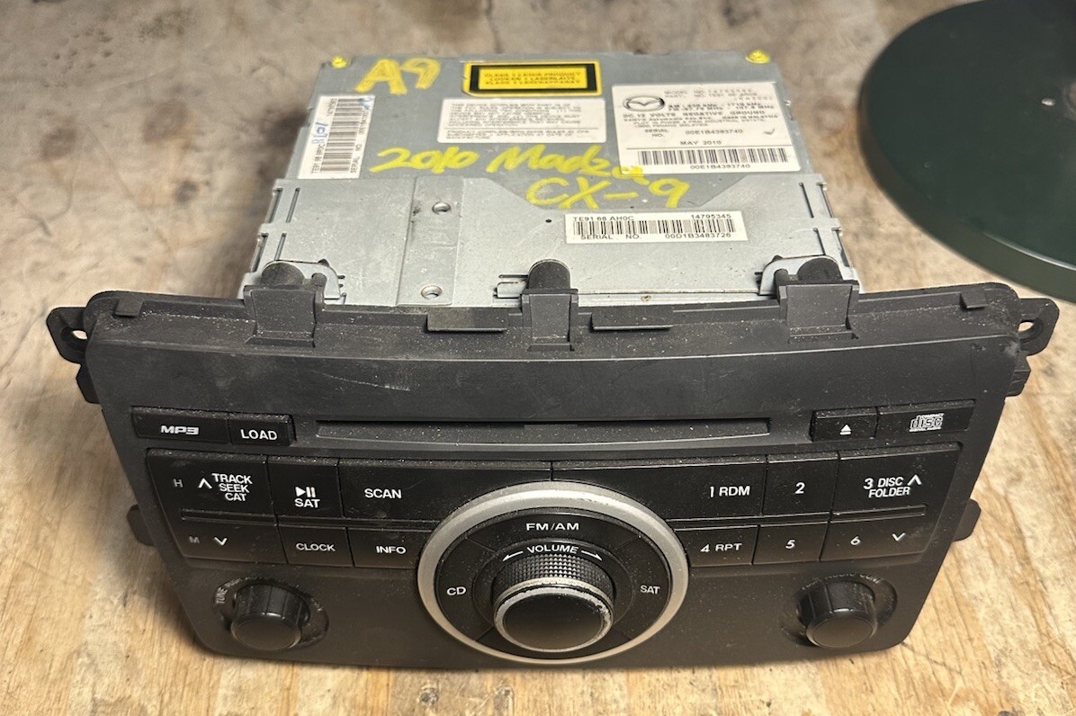 2009-2010 Mazda Cx-9 Am Fm Cd Player Radio Receiver TE9166AR0B OEM