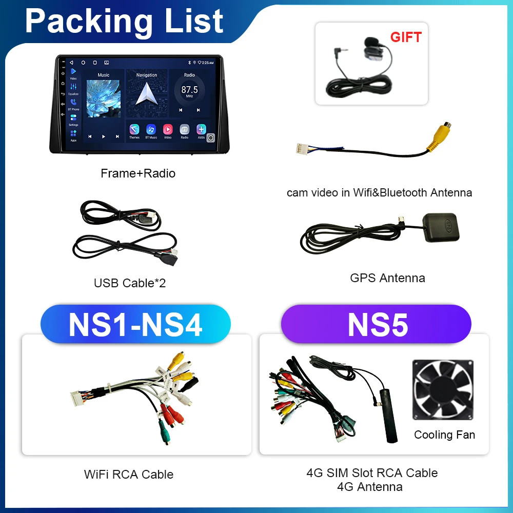 Car Radio For Ford Focus 2019-2021 Android Multimedia Video Stereo Carplay GPS