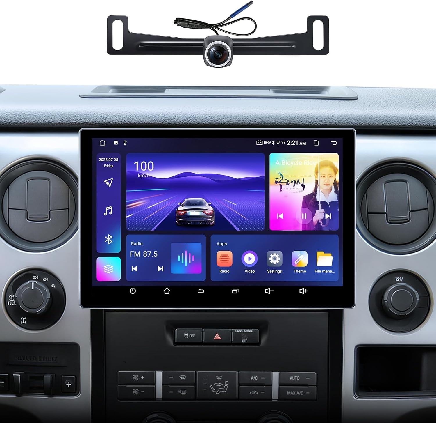 11.5″ 4+64G Car Radio Stereo Upgrade for Ford F150 2009-14 STX XL GPS NV WiFi BT