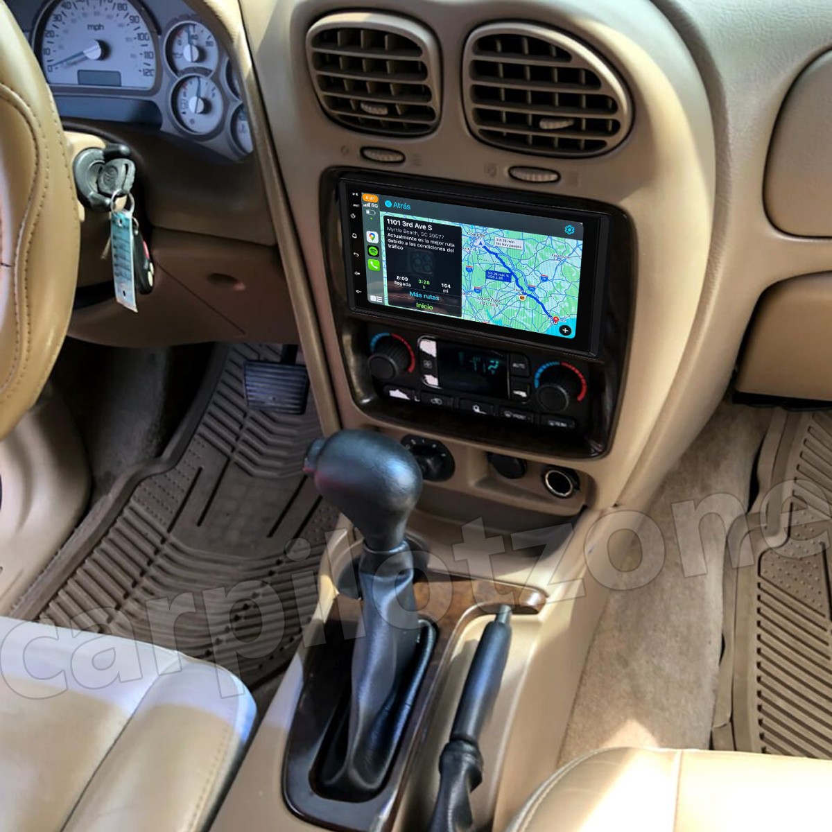For 2002-2004 Oldsmobile Bravada Android Auto & CarPlay Stereo Radio GPS 7″ RDS