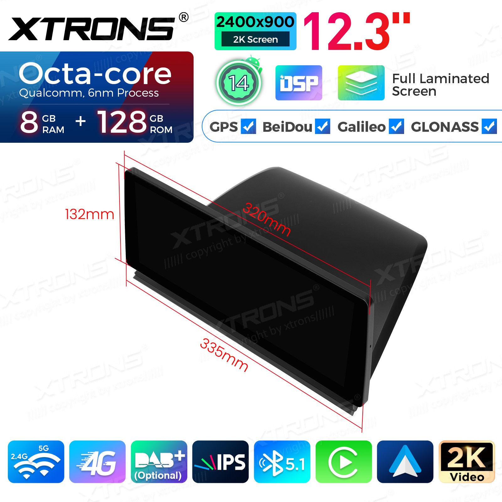 For BMW X3 E83 MASK 10.25″ Android 13 8 Core 4+64GB GPS Stereo Navi DAB+