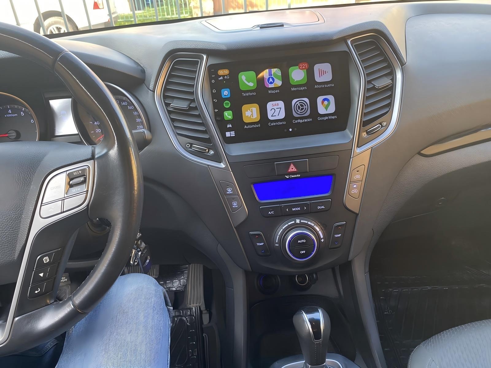 For 2013-2018 Hyundai Santa Fe IX45 In Dash Radio Rotated Stereo CarPlay Navi