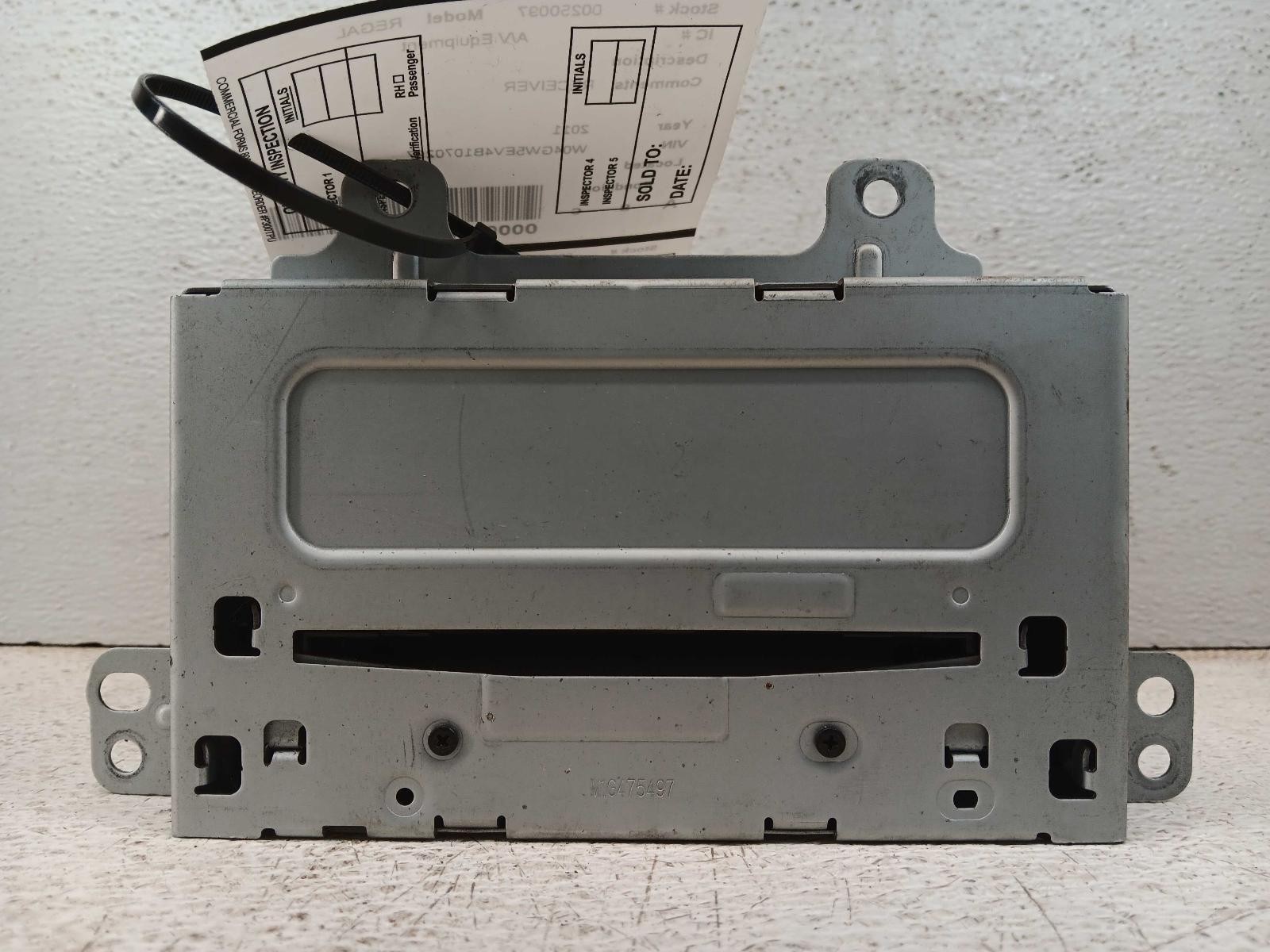 11 12 Buick Regal Radio Receiver Opt UYE ID 20983517 **May Need Programming**