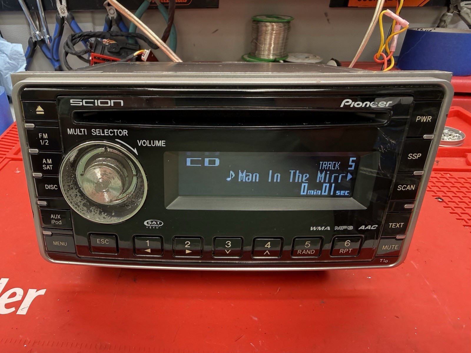 Toyota Scion Pioneer OEM Radio CD Player AUX iPod PT546-00081 DEH-M8127Z WMA MP3