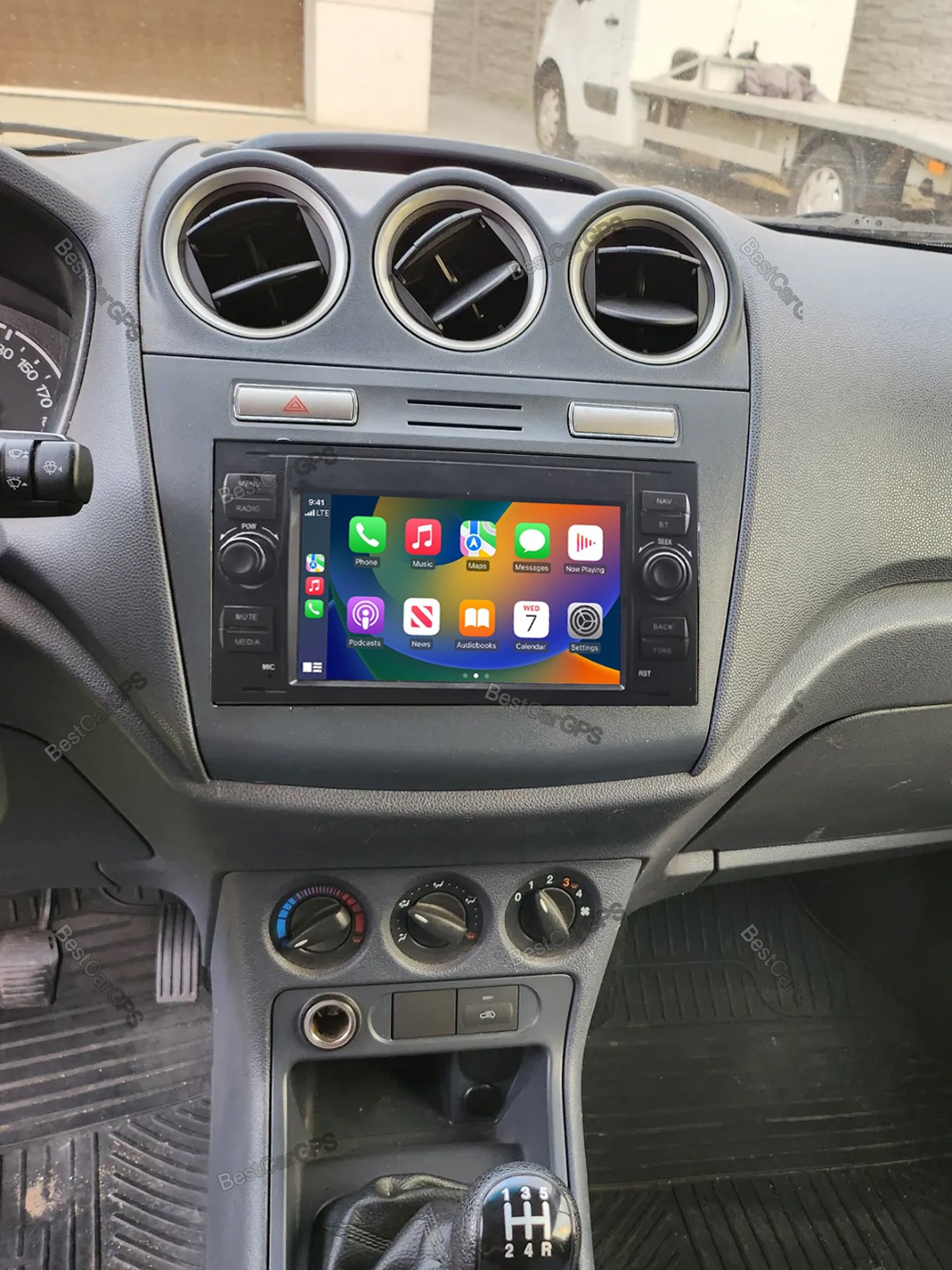 7” Android 15 Carplay Car Stereo W/CAM GPS 64G For Ford Transit Connect 2010-13