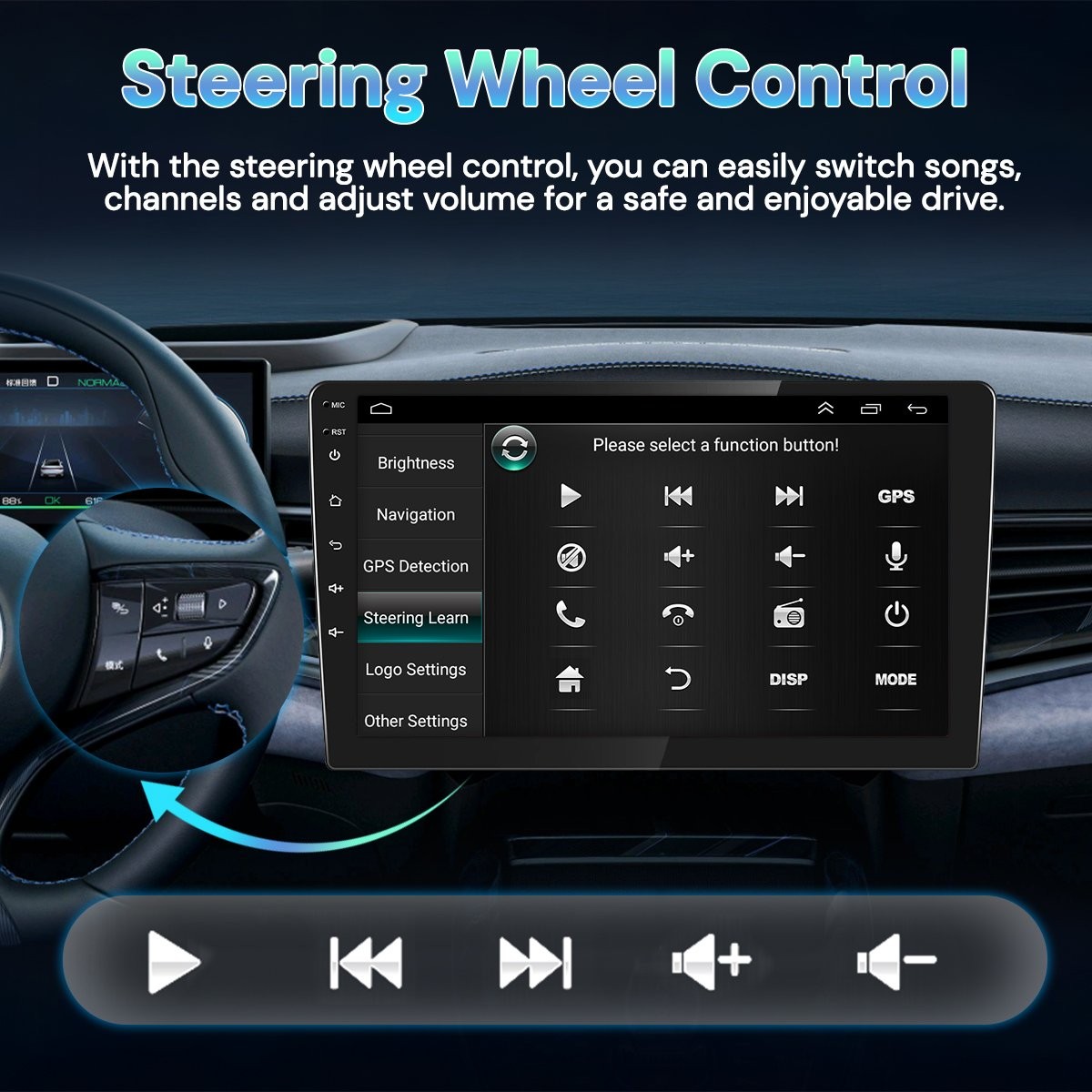 2+64G Car Stereo Radio For Toyota Corolla 2009-2013 Carplay Android15 FM/RDS Nav