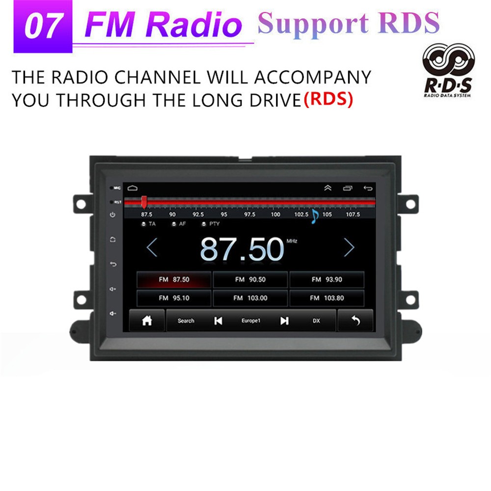 Touch Screen Car Stereo Radio BT FM RDS Head Unit Fit For Ford Mustang 2005-2009