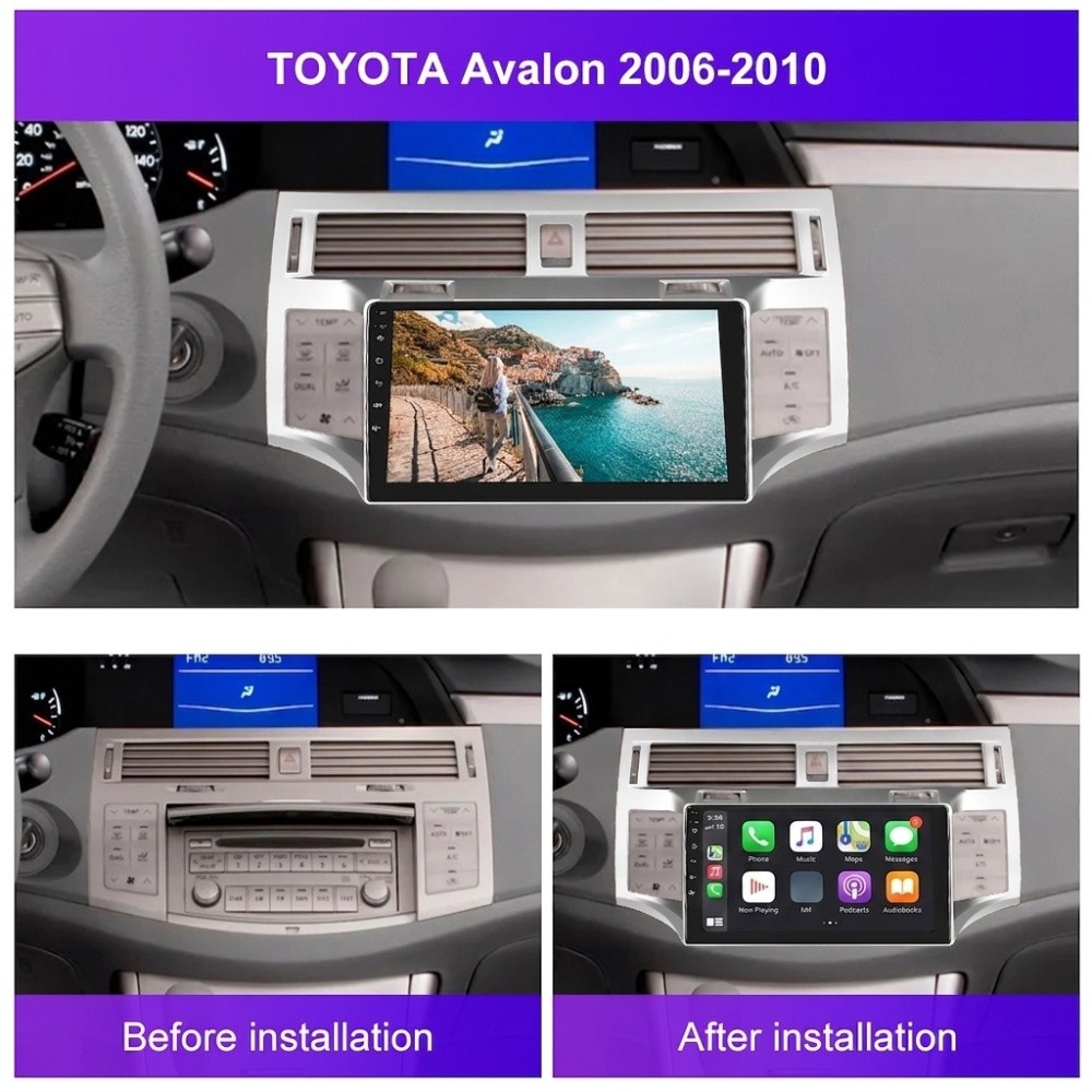 6+128GB Carplay For Toyota Avalon 2005-2010 Android 15 Car Radio Stereo GPS Navi