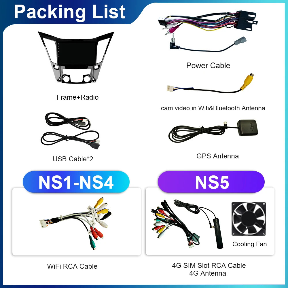 For Hyundai Sonata 2010-2015 Car Radio Multimedia Player Android Carplay GPS DSP