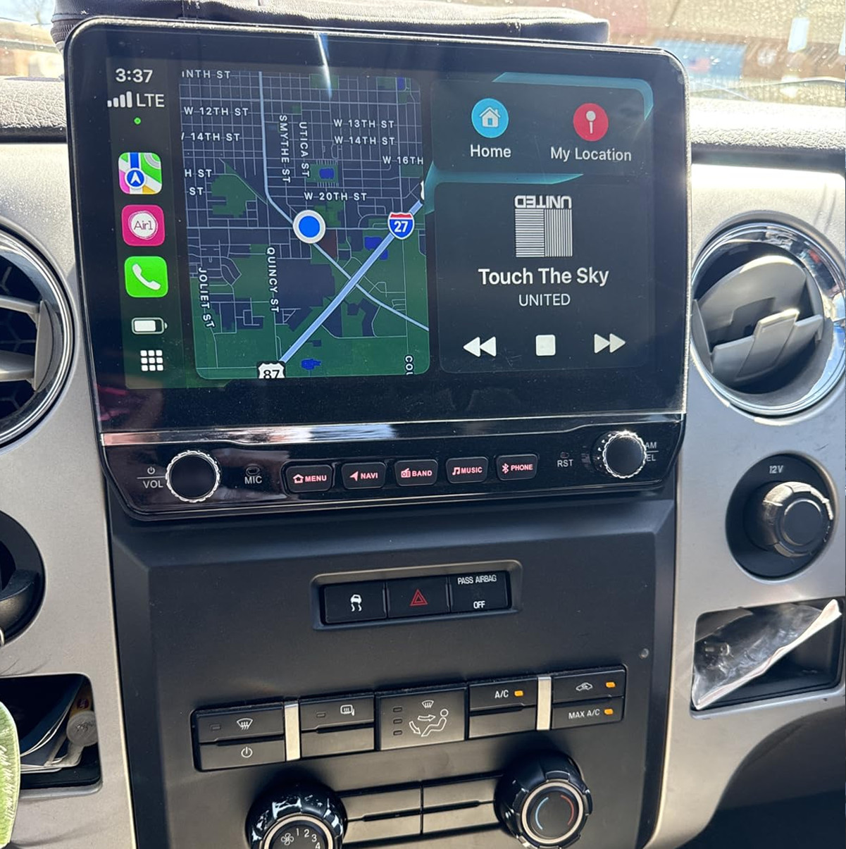 4+64GB For Ford F150 2009-2012 Apple Carplay Android 13 Car Stereo Radio GPS Nav
