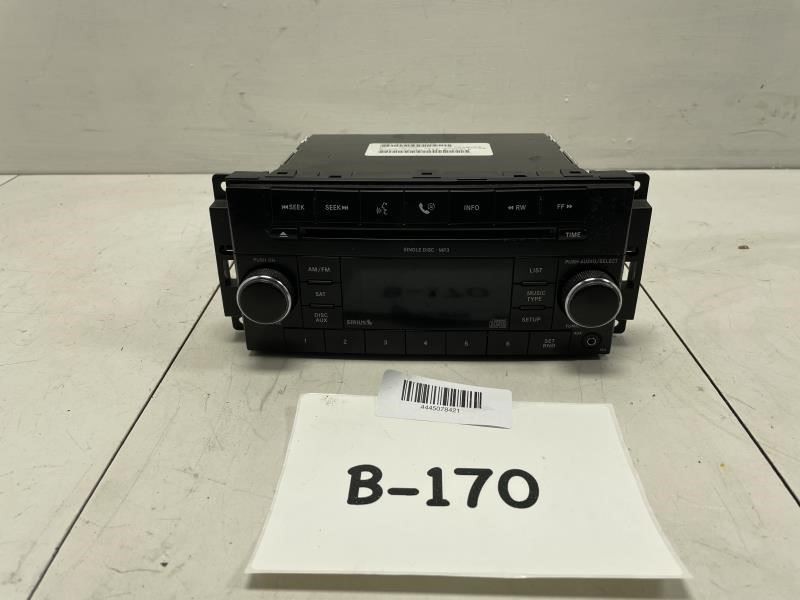 2009 DODGE CHARGER STX AM FM RADIO RECEIVER CD PLAYER SINGLE DISC OEM+ (ID RES)