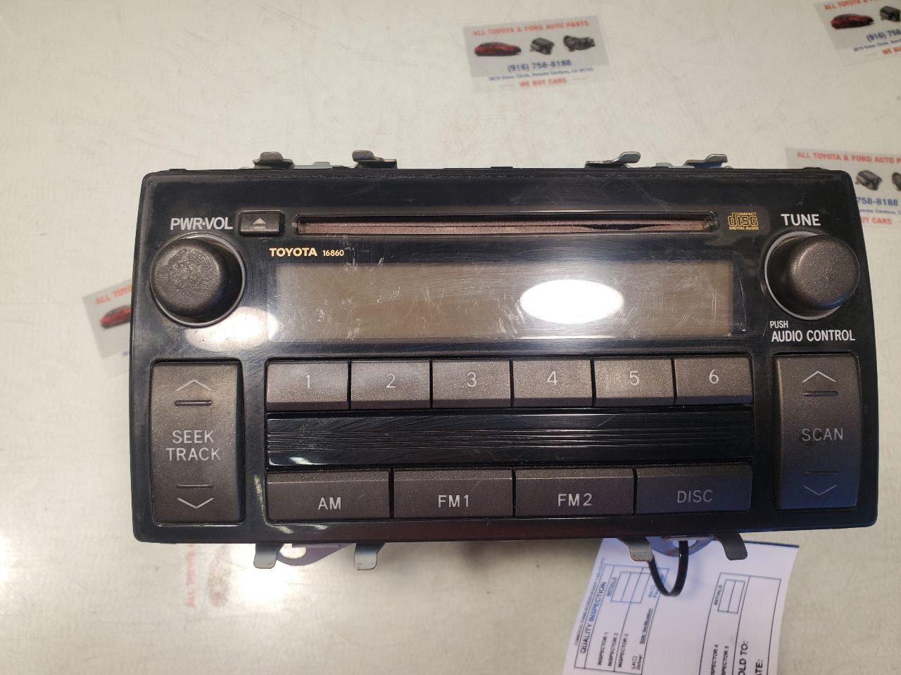 Audio Equipment Radio Receiver Am-fm-cd Fits 10-11 CAMRY 52924