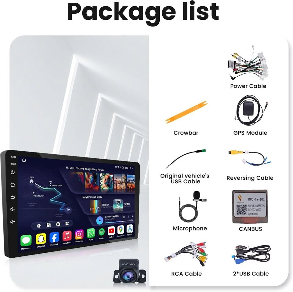 Toyota Tacoma [2005 – 2015] Android 13 9″ CarPlay GPS Radio Stereo 64G