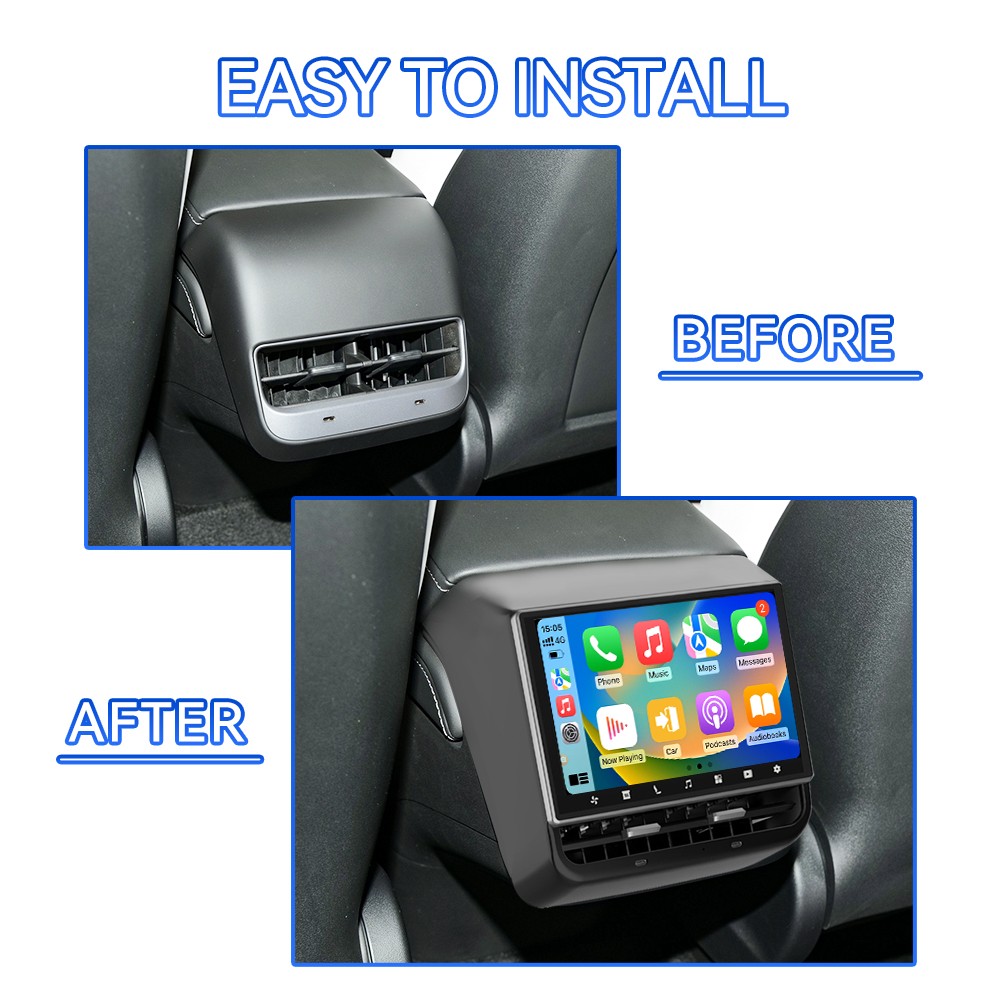 For Tesla Screen Auto Carplay Model 3(2017-2023)/Y (2020-2024） 8.66 inch