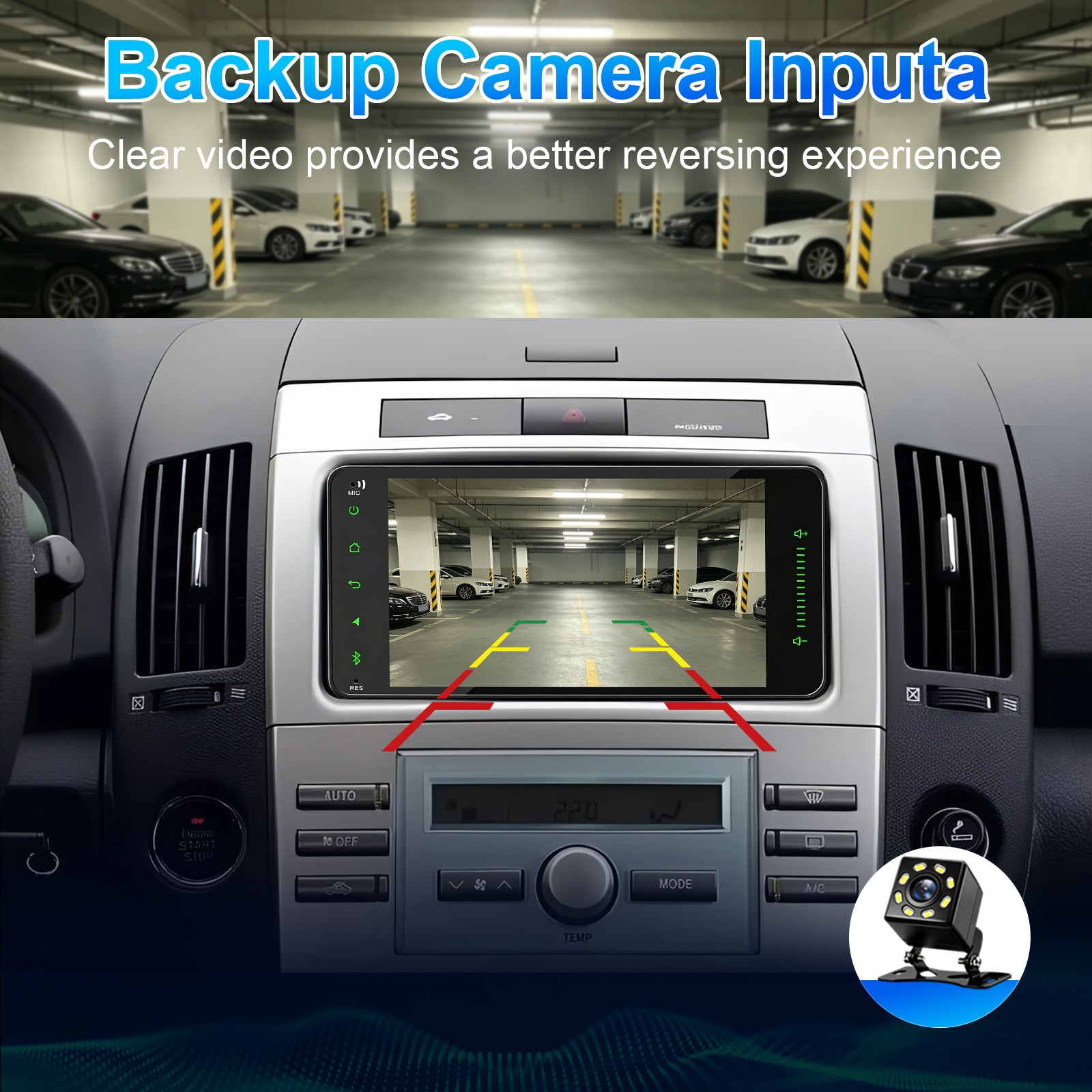 For 2003-2008 Pontiac Vibe Car Radio Carplay MP5 Player AM/FM/RDS SWC GPS +CAM