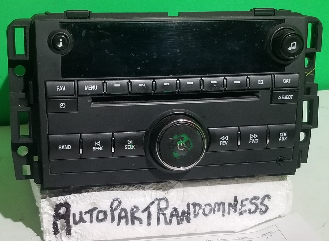 10 2010 Chevy Traverse RADIO AM FM CD Stereo DELPHI OEM