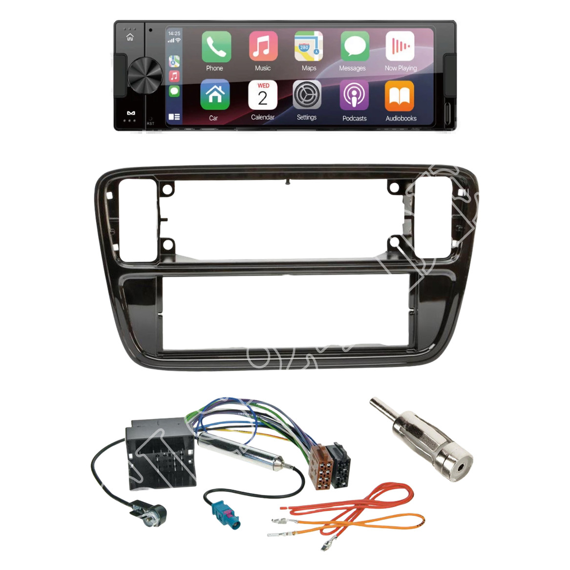 Ampire CPR60 Radio DAB + USB with installation kit for VW Up! (AA/AAN) from 12/2011