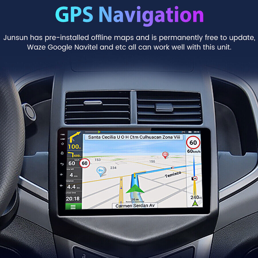 For Chevrolet Aveo Sonic 2012-2016 Car Stereo Radio Android 12 Carplay GPS NAVI